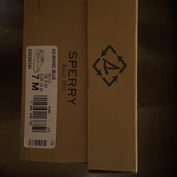 Boys Blue Sperrys - Picture 3 of 3